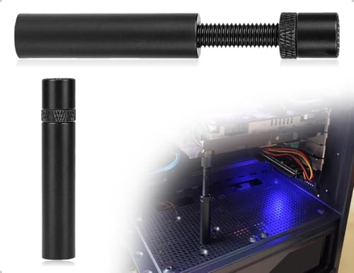 KAPSING Grafikkarten Halterung,GPU Holder,Aluminium Grafikkartenhalterung,Höhenverstellbar Grafikkartenständer,Stützhalterung,Durchhanghalterung(Schwarz,72.5-111.5 mm)