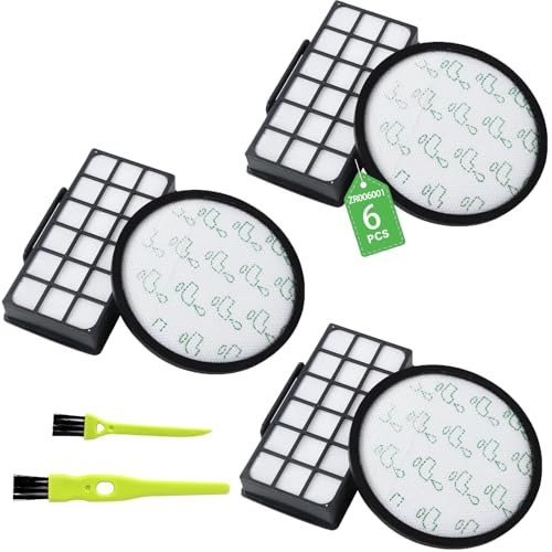 6 Lot Filtres pour Rowenta X-Trem Power Cyclonic RO69xx RO72xx ZR006001-Filtre Aspirateur Rowenta- RO6984EA RO6941EA RO7230EA RO7260EA Rechange