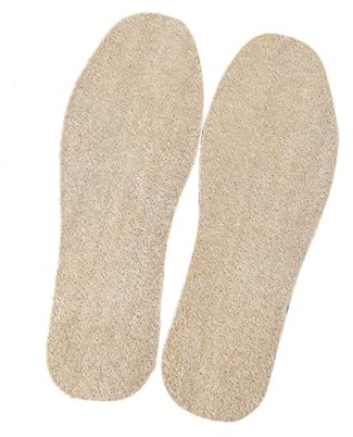 FOMIYES Loofah Schuhsohlen Einlegesohlen Atmungsaktiv Geruchshemmend für Damen Herren Fußpflege Bequem Rutschfest Langlebig für Sport Wandern Alltag