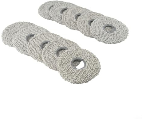 Kit de almohadillas de microfibra para mopa Yeedi para aspiradoras M12 PRO+ y PRO MAX, paños de repuesto para fregona, paquete de 4 o 10 para mantener la higiene del piso (paquete de 10)