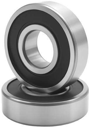 Ollanoos 2 Stück 6305 2RS Rillenkugellager, 25x62x17 mm Hochgeschwindigkeits Dichtungs Kohlenstoffstahl Lager, Geeignet für Maschinen und Geräte