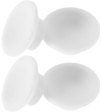 Hemobllo Rubber Drain Plug White 4pcs for Freezers and Refrigerators, round Seal Stoppers High Efficiency Seal Design, Prevents Cold Air Leakage, Suitable for Ice Tank Drain Holes
