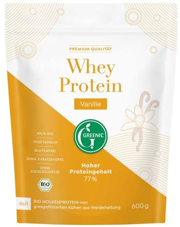 Greenic Whey Protein, Vanille, 600g