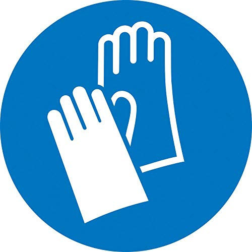 Betriebsausstattung24® Format 4044589022462 - Gebotsschild Fol schutzhandsch. D200- mm