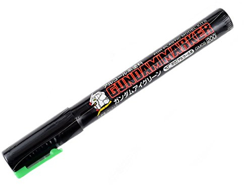 GSI Creos Mr. Hobby GM09 Gundam Marker Eye Green (Grün), Paint Type, Filzstift, Meißel, für Gunpla Modellbau
