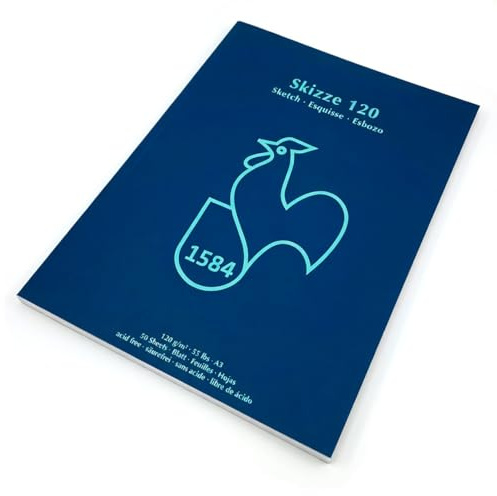 Skizzenblock 120g/m², DIN A3, 50Blatt