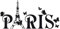 GRAZDesign Wandtattoo Paris Eiffelturm Schmetterling, Wohnzimmer, Jugendzimmer Mädchen Aufkleber,Kinderzimmer Wandaufkleber selbstklebend, Klebefolie Welt, 120x57cm, 091 gold - 120x57cm / 041 pink