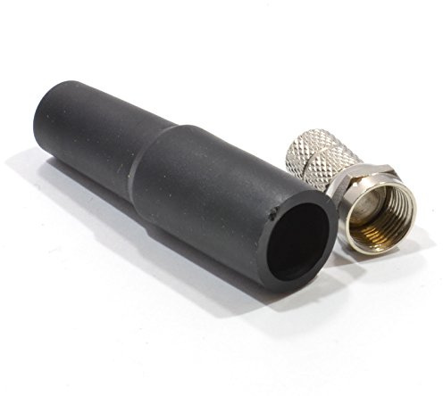 kenable F Type Twist On Plug End for Satellite Coax Cable & Weatherproof Boot