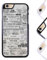 iPhone 4/5/5C/6/6S/6+ Hard Case - Harry Potter Gray Movie Quotes Collage Pattern (iPhone 5/5S, Black)