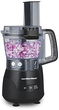 Hamilton-Beach 70510 Stack and Snap Compact Food Processor, Black