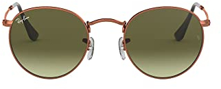 Ray-Ban Herren Round Metal Sonnenbrille, Gold (Shiny Medium Bronze), 50