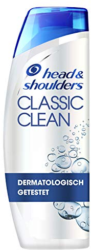Head & Shoulders Classic Clean Anti Schuppen Shampoo, Bei Fettigem Haar, Shampoo gegen Schuppen, 72 Stunden Schutz Vor Schuppen, Juckreiz Und Trockenheit, Für Männer, 300ml