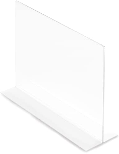 Deflecto Tischaufsteller Classic Image, gerade, A3, Querformat, 420 x 305 x 128 mm, glasklar, doppelseitige Präsentation, Menükartenhalter, Werbeaufsteller