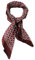TigerTie Damen Nickituch Halstuch in rot beige braunrot petrol gemustert - Größe 60 x 60 cm