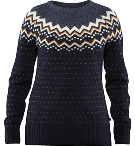 Fjällräven Damen Övik strik Sweater, Dark Navy, M EU