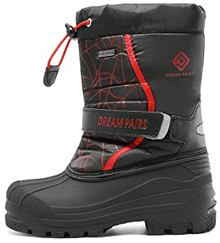 DREAM PAIRS Jungen Mädchen Winterstiefel | Rutschfest Wasserdichte Windgeschützt Winter Warme Schneestiefel Unisex Kinder