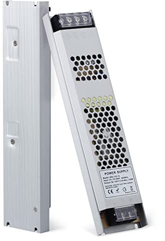 YAYZA! Alimentatore 12.5A DC 12V,Trasformatore LED 12V 150W, LED Driver Super Silenzioso Senza Ventola, IP20 Adattatore LED a Tensione Costante, Per Striscia MR11 G4 MR16 GU5.3 Lampada e Lampadine