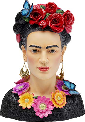 Kare Design Deko Objekt Style Muse Flowers, Mehrfarbig, Deko Objekt, Deko Kopf, 41x31x21 cm (H/B/T)