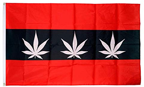 Flaggenfritze® Flagge/Fahne Cannabis Amsterdam - 90 x 150 cm