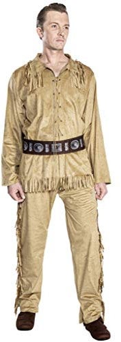 Maskworld Old Shatterhand Kostüm Cowboy, Trapper, Fährtensucher Western - Größe: XXL - Lizenz-Kostüme aus den Karl-May-Filmen für Karneval und Motto-Party