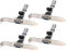 zdyCGTime RS232 Serial Port Bracket Cable Connector Adapter,1 DB9 Male Port to 10 Pin Female Header Cable Serial Port Bracket Computer motherboard cable.(12in / 4Pcs)(1 Port)