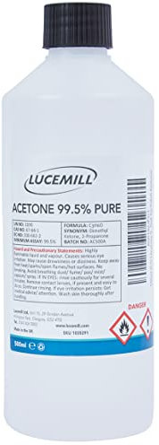 500 ml (0,5 l), acetone al 99,5% Pure High Strength Acrylic Nail Tip Polish Remover