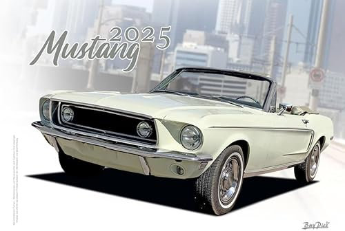 A3 Kalender 2026 mit US-Car Motiven passend für Mustang Liebhaber und Garagen (kein originaler Markenartikel) ClassicDesign4 BuyPics4U
