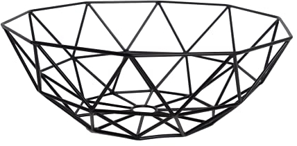 LaLe Living Zeki Bol décoratif en fer noir 29 x 10 cm