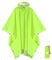 ANYOO Leichter Wasserdichter Regencape Regenjacken Atmungsaktiver Regenschutz, Unisex Ripstop Regenmantel mit Kapuze für im Freien Camping Wandern Angeln, Grüngelb, Einheitsgröße