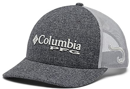 Columbia Unisex PFG Logo Mesh Snap Back Verschluss, Grill Heather/Cool Grey, Einheitsgröße
