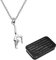 BNQL Gymnastik-Halskette, Geschenk für Mädchen, Gymnastik-Anhänger, inspirierende Turner-Team-Geschenke, Gymnastik-Schmuck mit Schmuckschatulle, Edelstahl