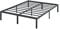 Olee sleep 35cm Stabiler Stahlbett / Stahl Lattenrost / Anti-Rutsch-Unterstützung / Matratzenrahmen / Metallbett / Bettrahmen / Bett / 140 x 200cm / Full / Schwarz / Metall