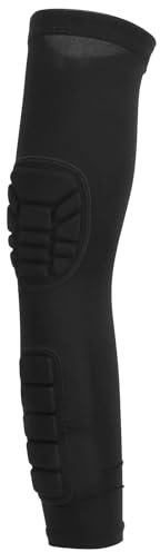 Lengthen Arm Sleeves, Anti Collision Breathable Compression Arm Protective Pads Elbow Arms Guard Sleeve Padded Elbow Forearm Sleeves Compression Arms Protective Support for Youth Adult (L)