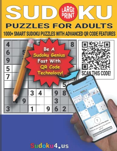Sudoku Puzzles for Adults: 1000+ Smart Sudoku Puzzles with Advanced QR Code Features