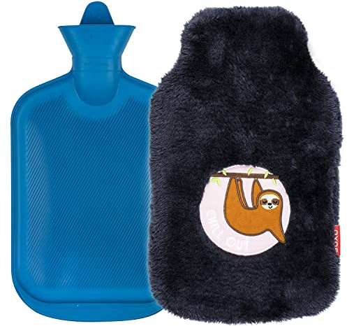 soxo Plush Hot Water Bottle Cover Hand Warmer Neck Period Back Pain Relief Kids Hot-Water Bottles Chill Out