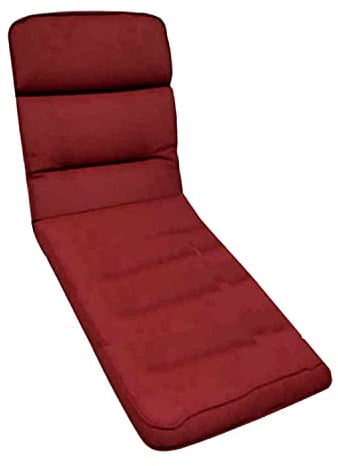 KETTtex EXKLUSIV Auflage Rollliege Bordeaux I Gartenliege Polster 200x65x9cm I KTH3 Liegenauflage weich & robust I Liegestuhl-Auflage UV-beständig I wasserabweisendes Liegekissen I Dessin 2313