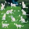 ORIGACH 20 Stück Katzen und Schmetterlings Anti-Kollisions-Fenster Aufkleber Vogel Anti Kollisions Fenster Aufkleber Durchscheinende Statische Haften Reflektierende Aufkleber Um Vögel Zu Stoppen