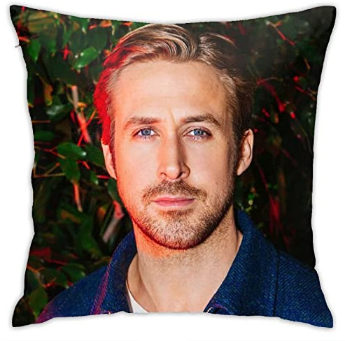 Ryan Gosling Kissenbezüge, Plüsch-Oberfläche, doppelseitig, bedruckt, 45 x 45 cm