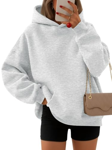 EFAN, Maglione da Donna con Cappuccio, Maglione Oversize in Pile, Maniche Lunghe, Inverno, Autunno, Abbigliamento alla Moda, Y2k