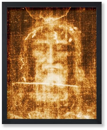 Poster Master Vintage-Illustrationsposter, christlicher Retrodruck, 20,3 x 25,4 cm, ungerahmt, Wandkunst, Geschenk für religiöse, Freunde, das Grabtuch von Turin, Gesicht Jesus, Glaube, Heilig,