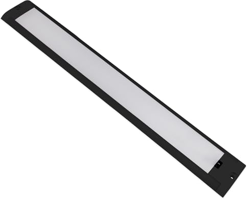 Dream lighting LED Lichtleiste 12v Wohnmobil Schwarz LED Lampe Wohnwagen mit Bewegungsmelder Ultra Flach Innen Küchen Spüle Beleuchtung Warmweiss 42CM