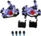 Mgoodoo MTB Hydraulische Scheibenbremse Set, Fahrrad Scheibenbremse Sets vorne und hinten Line Pulling Hydraulische Scheibenbremse, lila