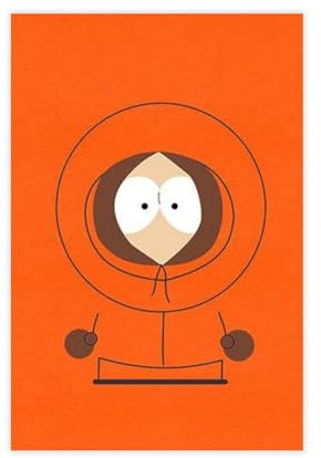 FrySky Kenny South Park Poster TV-Serie Leinwand Poster Schlafzimmer Dekor Sport Landschaft Büro Zimmer Dekor Geschenk Unrahmen-Stil 20 x 30 cm