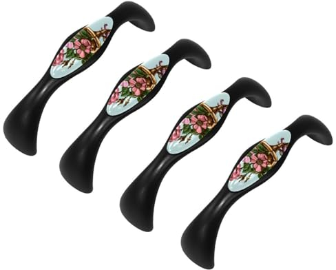 Hardware Handle Pull with Screw, Cabinet Handles Drawer Pulls for Outdoor, Garage & Drawer, Human Heart Flower