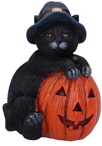 Nemesis Now Trick or Treat Katzenornament, 13 cm, Sammlerstück, aus feinstem Kunstharz, fachmännisch handbemalt
