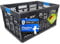 KiNDERWELT 2 x Klappbox 45 L bis 50 kg Faltbox robuste Transportkiste Kunststoff-Faltbox, Kiste, Korb zur Aufbewahrung, schwarz/blau