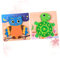 Abaodam Toy Animals for Toddlers 3d Wooden Jigsaw Puzzle Set Kids Toys Owl Turtle Wooden Puzzles for Children
