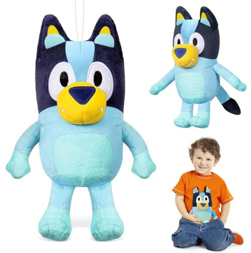 LIVESTN Anime Plüschtiere Flauschiges, ca. 20 cm, Kinderpuppe Plüschpuppe, Plüschtier Kinderspielzeug für Jungen Mädchen Geschenk, Kuscheltier Bluey, Süße Plüschpuppen für Kinder
