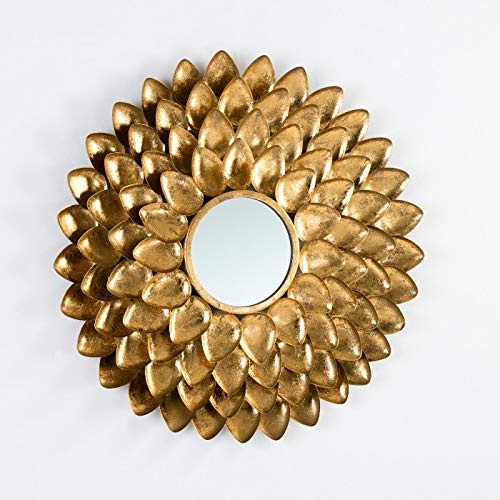 ESPEJO 73X5X73 METAL ORO