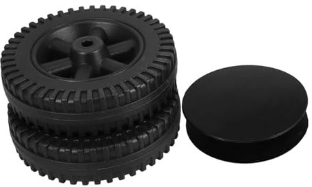 KITANDOVE 2pcs Bbq Grill Wheels Cover Heavy-duty Replacement Kit for Gas Grills Lawnmowers and Utility Carts Heat Resistant Pe Material Easy Installation
